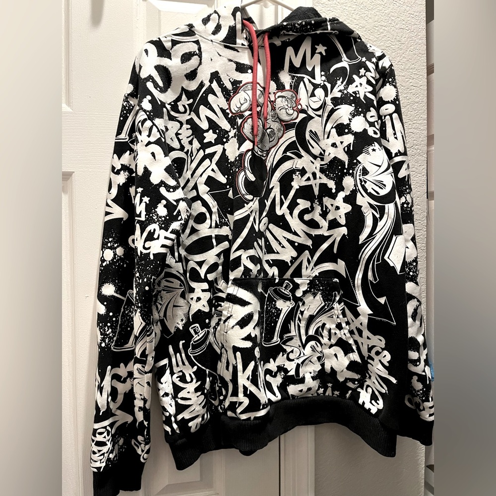 Y2K vibe POPEYE Graffiti Cartoon Shirt